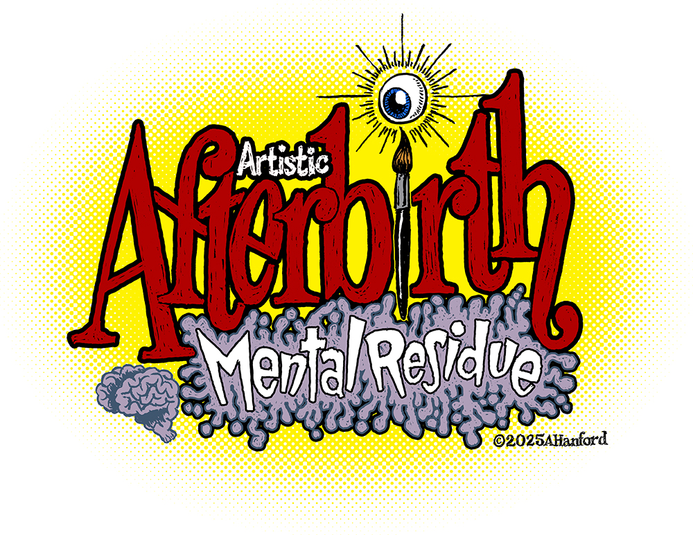 artistic afterbirth title graphic